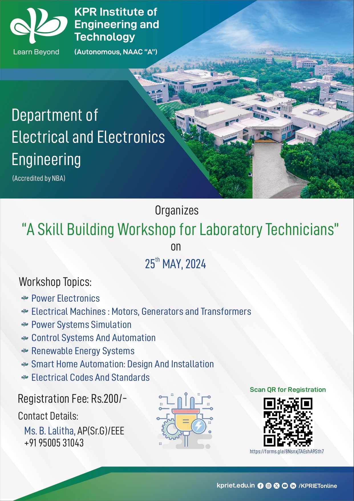 Skill Building Workshop for Lab Technicians 2024