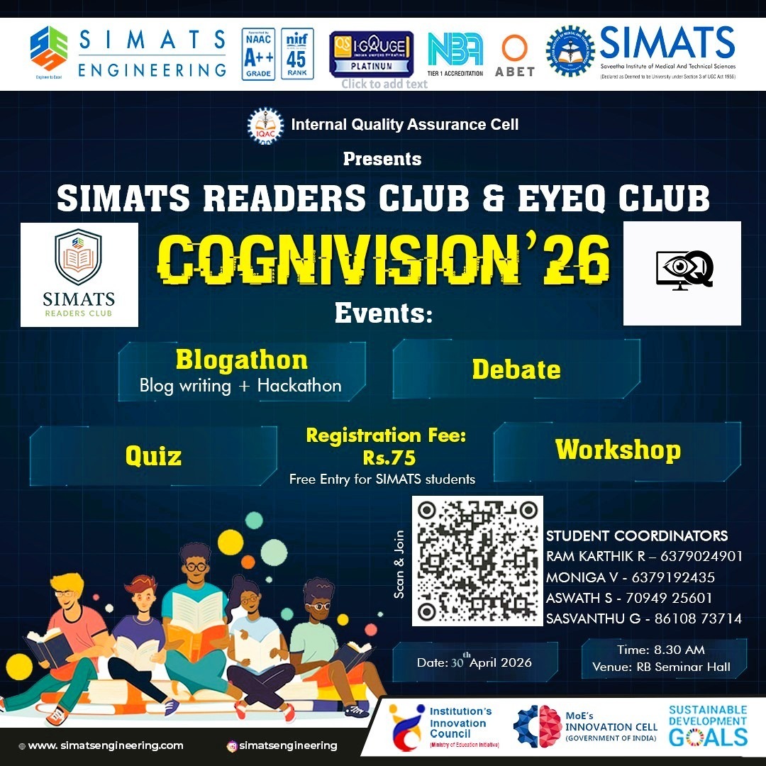 COGNIVISION’26 Technical Event Poster 
