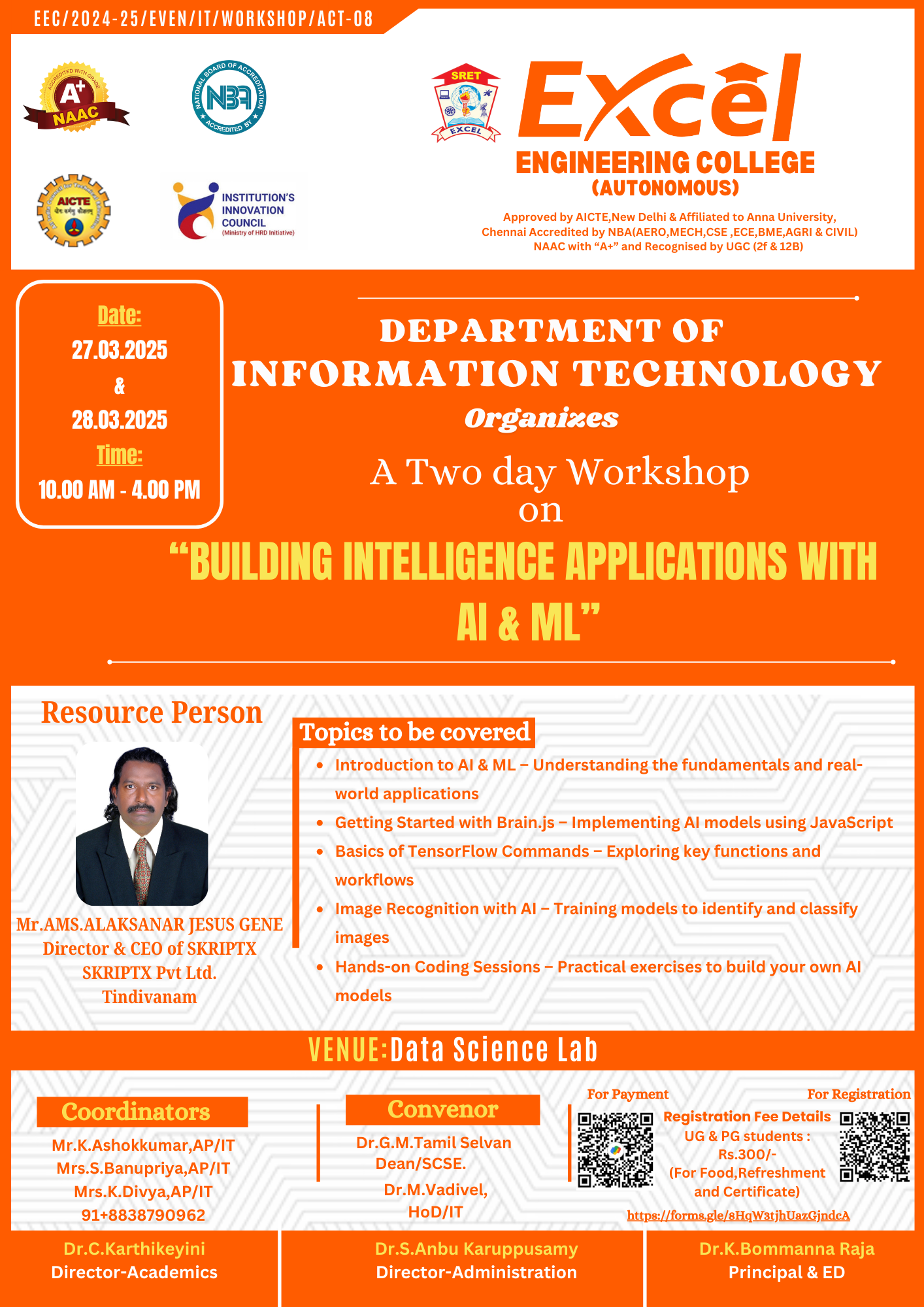 Workshop on AI&ML-2025