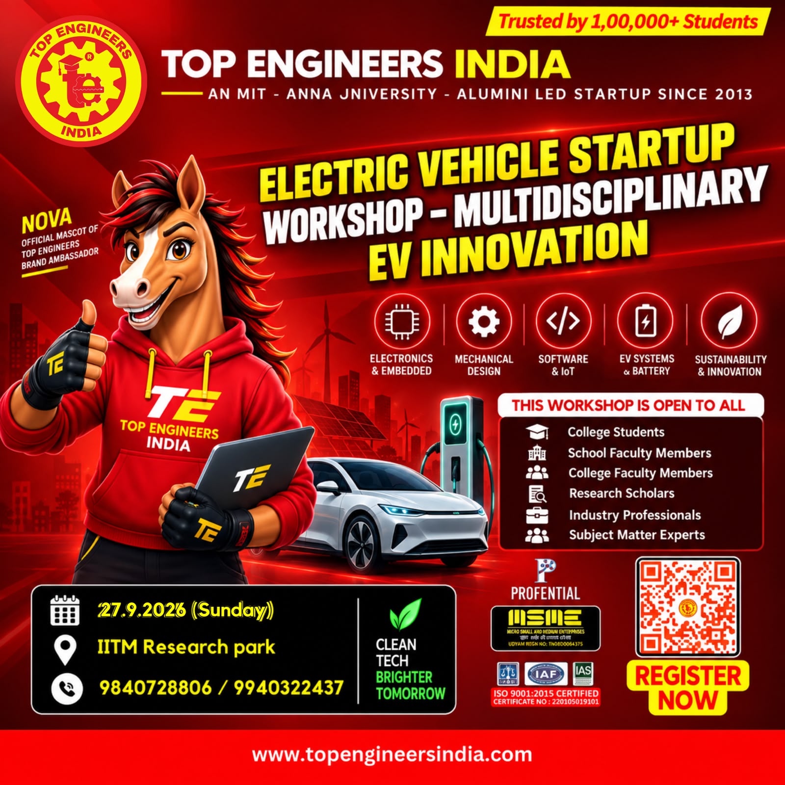 Electric Vehicle Startup Workshop – Multidisciplinary EV Innovation 2026