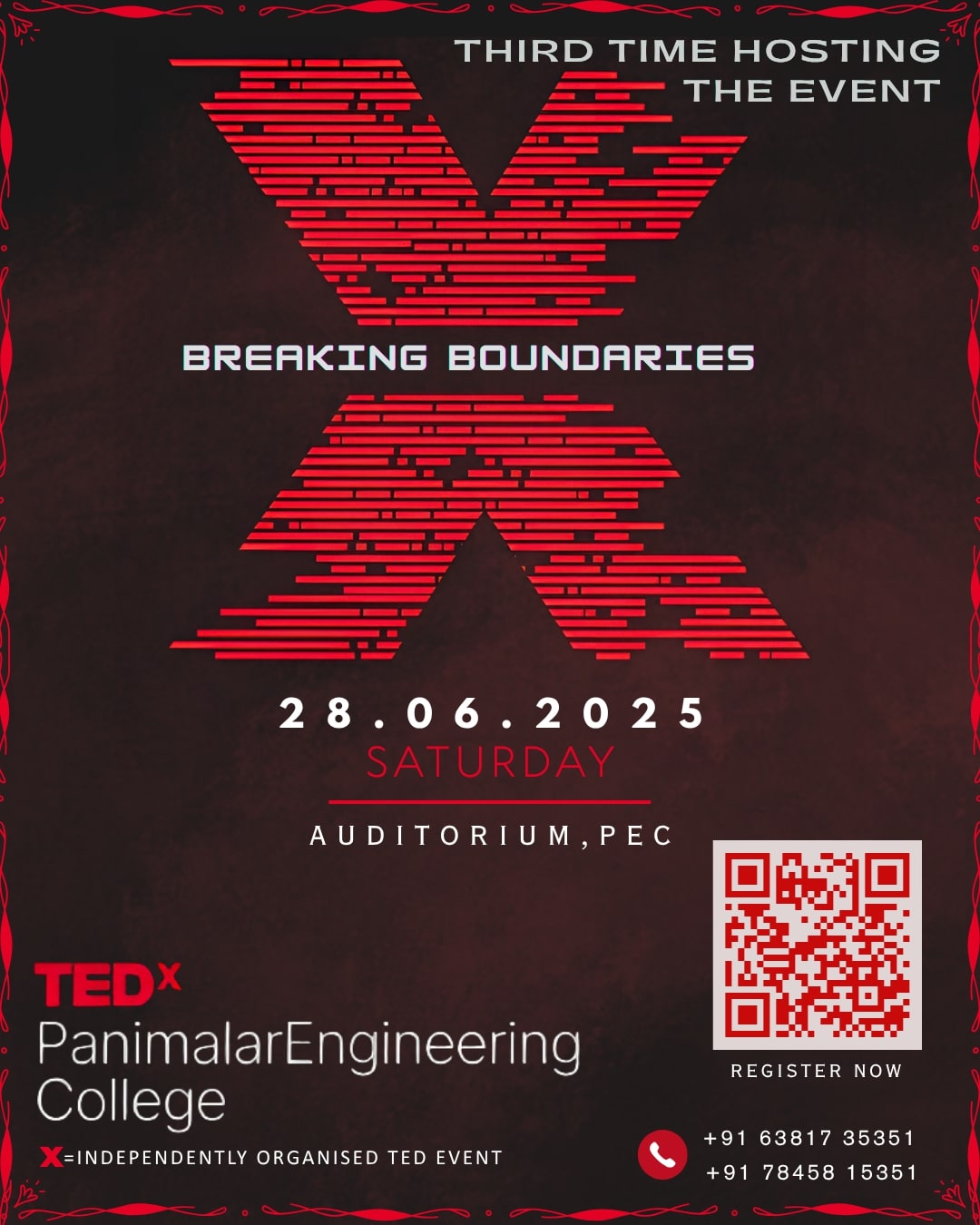 TEDxPanimalar Engineering College 2025