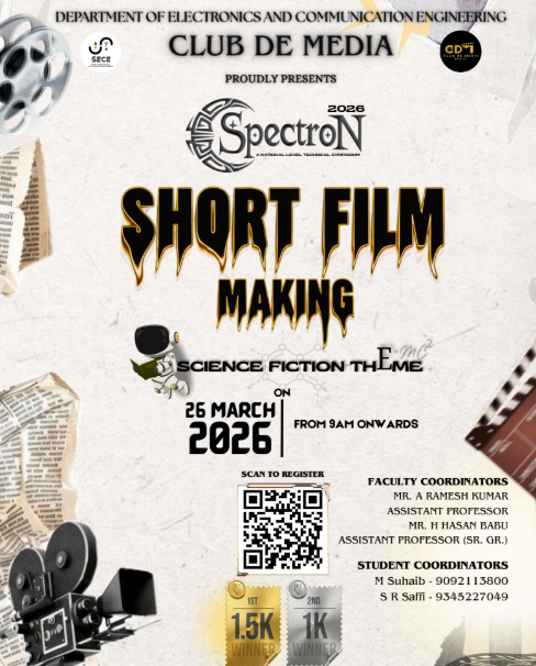 Spectron 2026 - Short Film Making Short Film Making Poster 