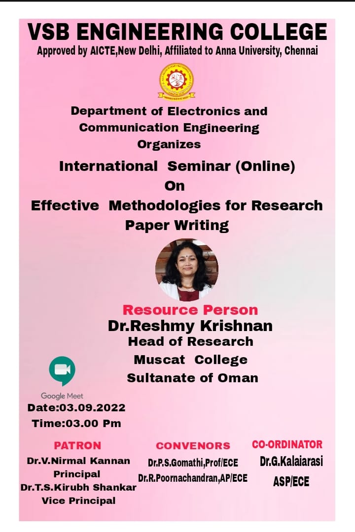 International Seminar (Online) on Article re-writing and tool for plagiarism checking 2022