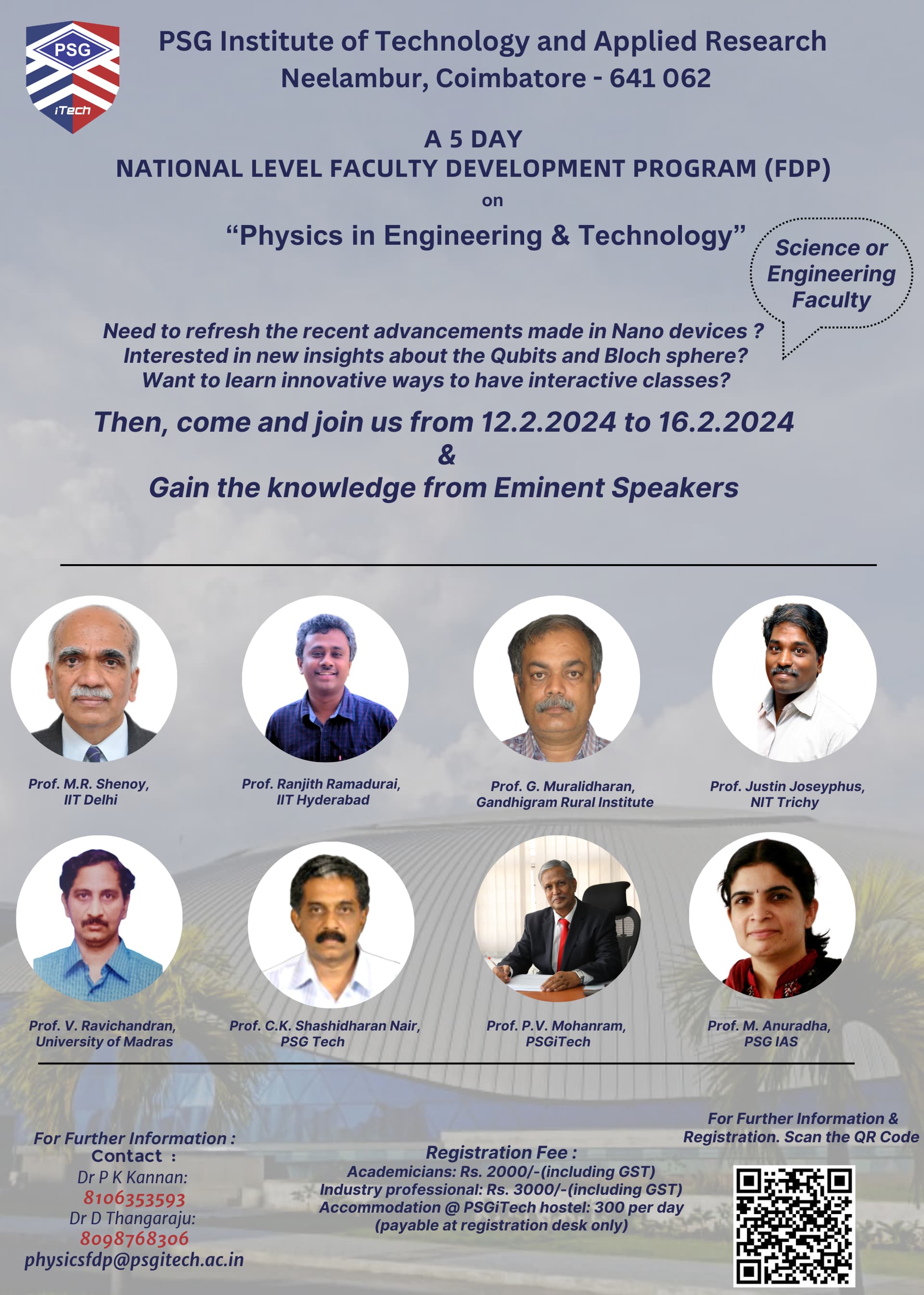 A five-day National Level FDP (Offline) on Physics In Engineering and Technology 2024