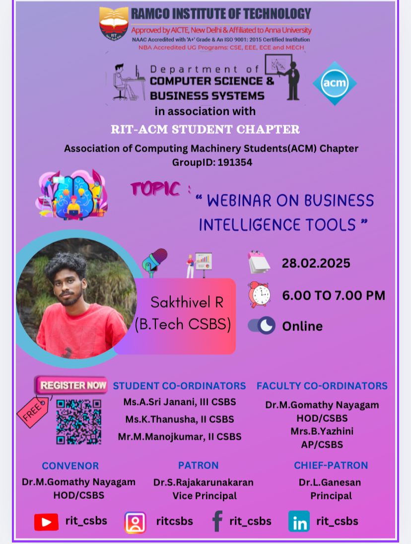 Webinar on Business intelligence tools 2025