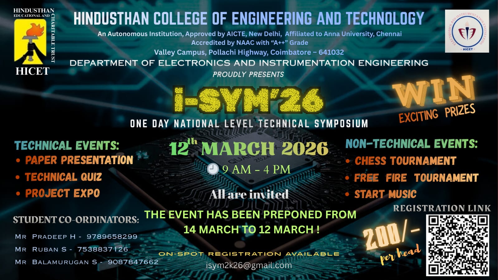 i-SYM'26 Technical Symposium Poster 