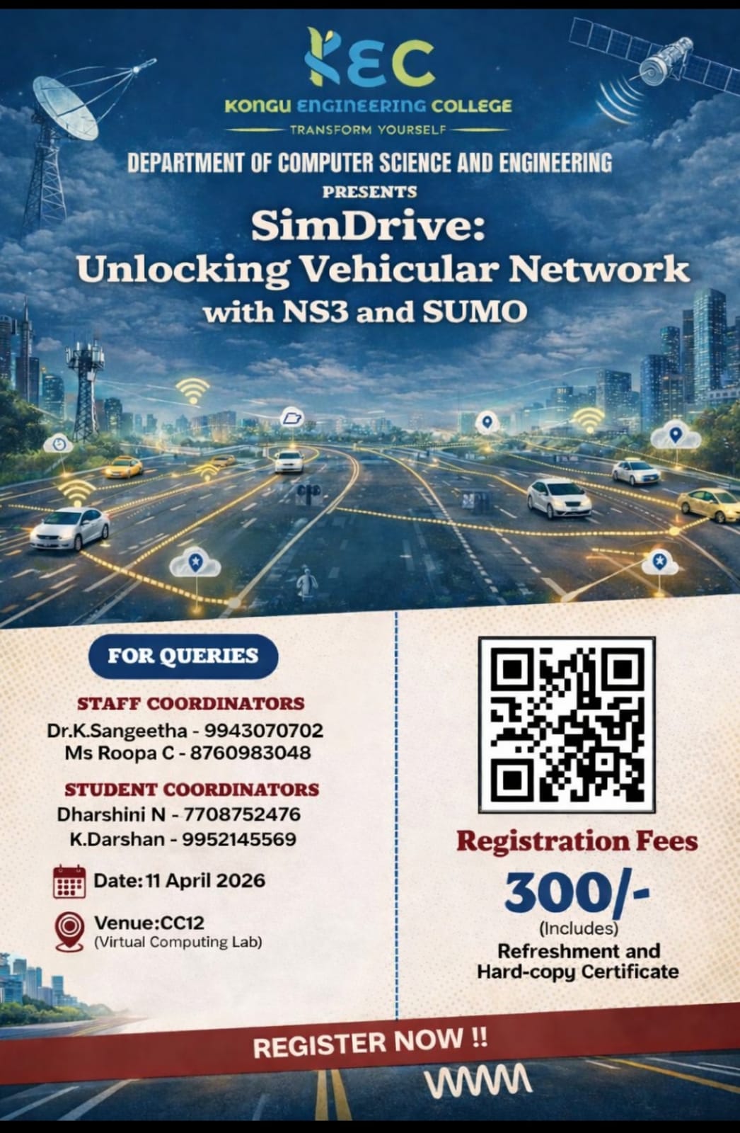SimDrive : Unlocking Vehicular Network 2026 Workshop Poster 