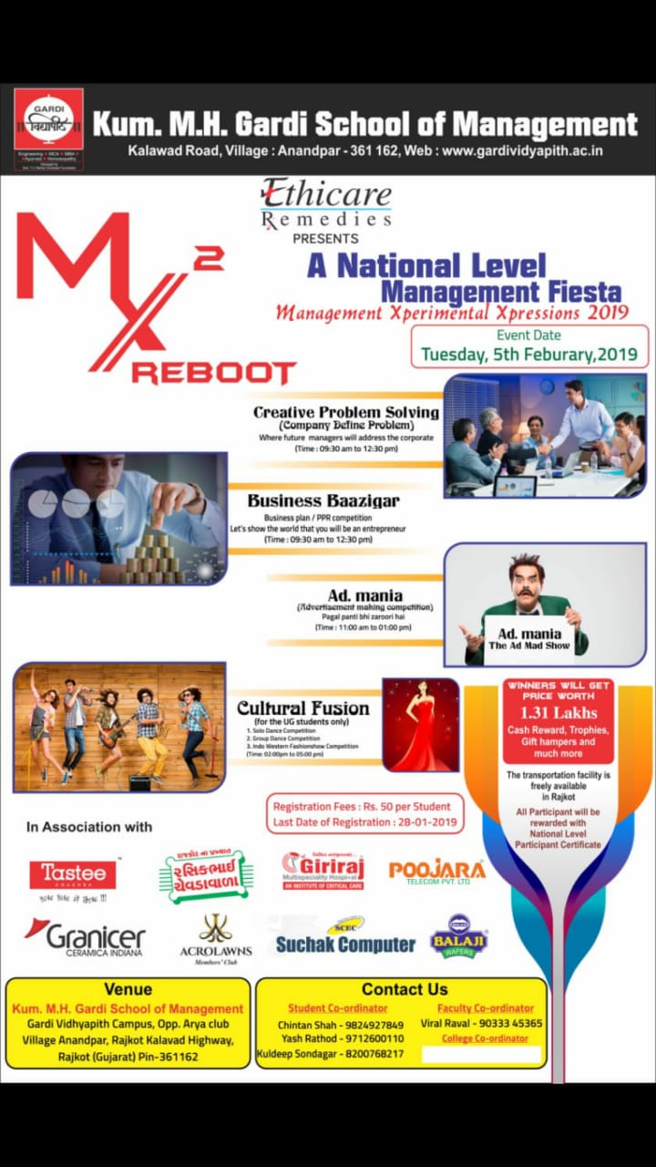 Management Xperimental Xpressions 2019