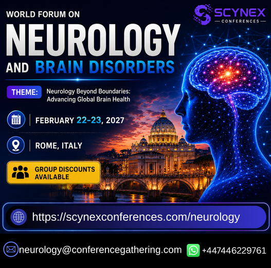 World Forum on Neurology and Brain Disorders Neurology 2027 Conference Poster 