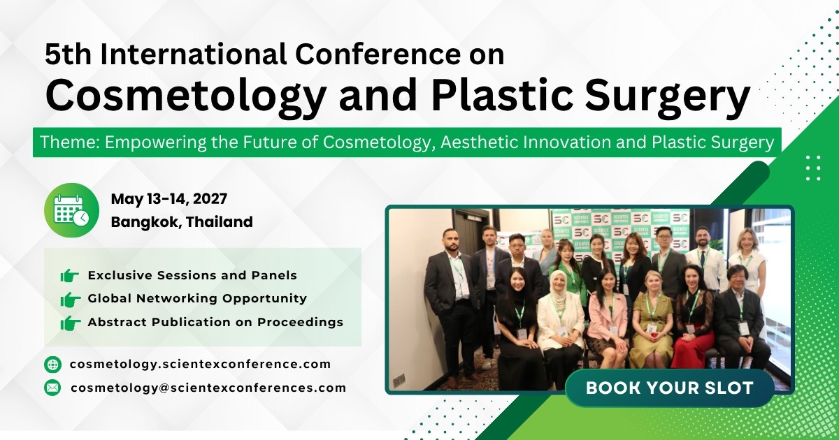 5th International Conference on Cosmetology and Plastic Surgery International Conference Poster 