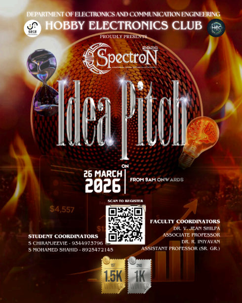 SPECTRON 2026 - Idea Pitch Idea Pitch Poster 