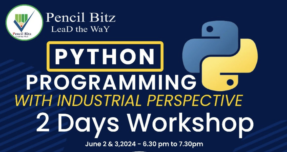 Two days workshop on PYTHON PROGRAMMING WITH INDUSTRIAL PERSPECTIVE 2024