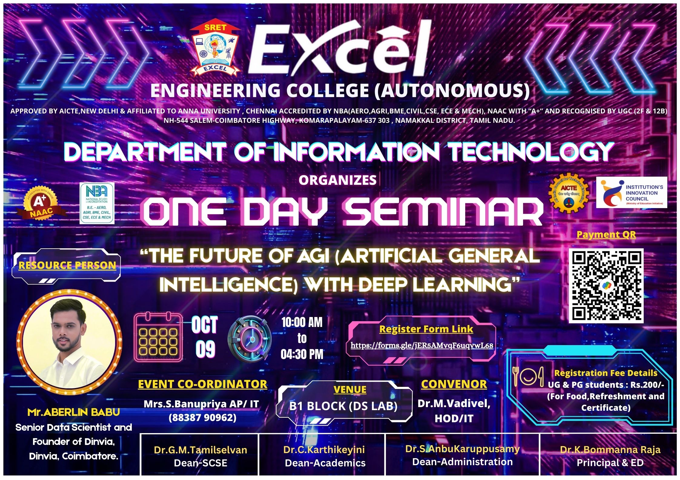 Seminar on THE FUTURE OF AGI (ARTIFICIAL GENERAL INTELLIGENCE) WITH DEEP LEARNING 2025