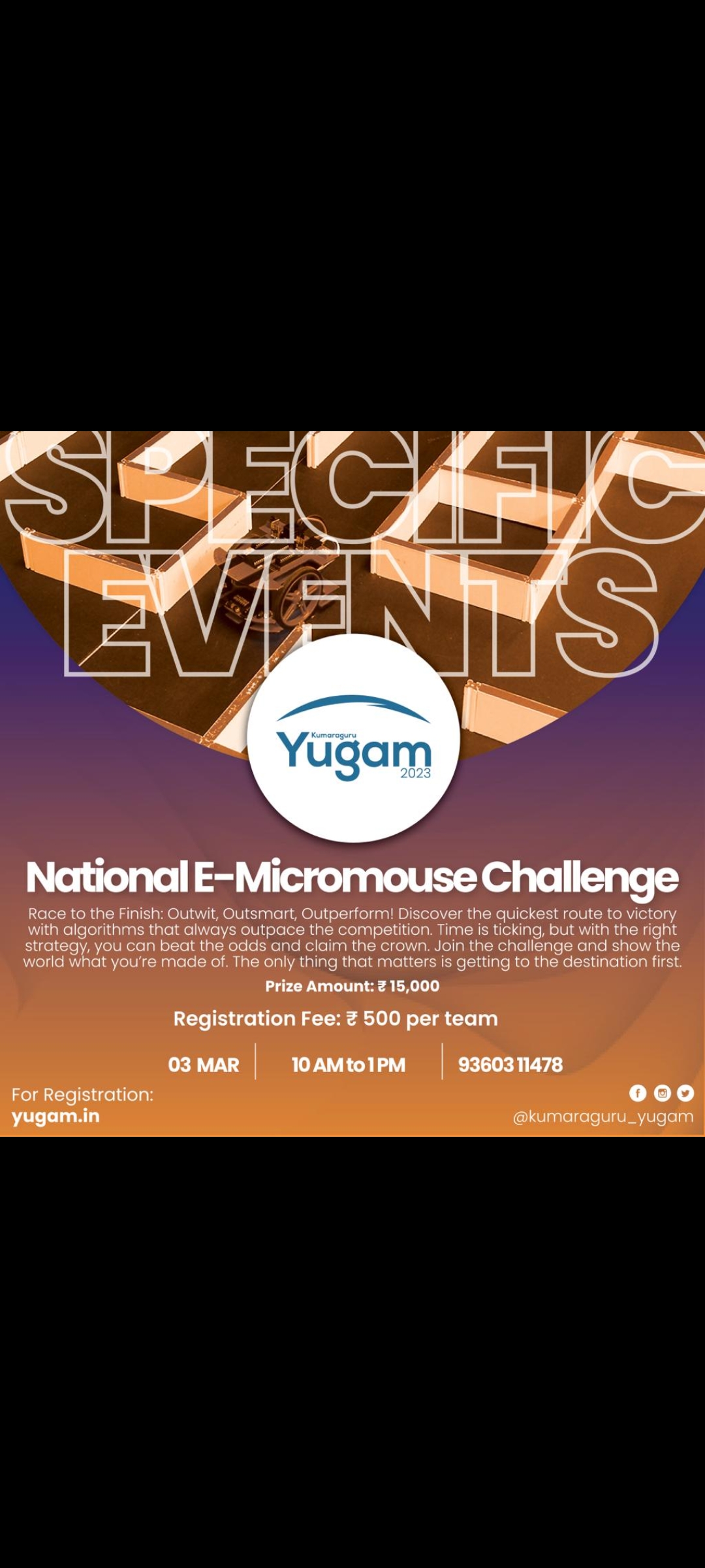 National E - Micromouse Challenge 2023