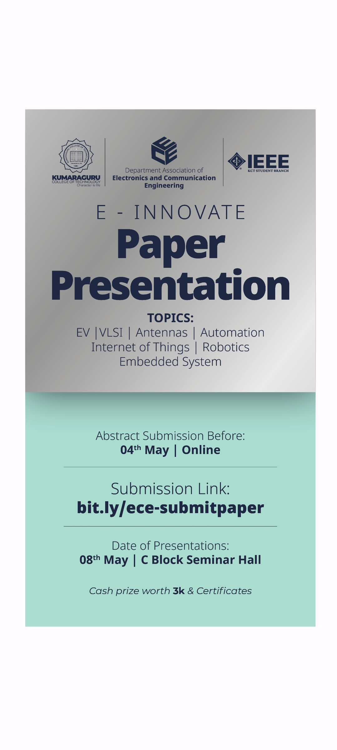 paper presentation competition in coimbatore