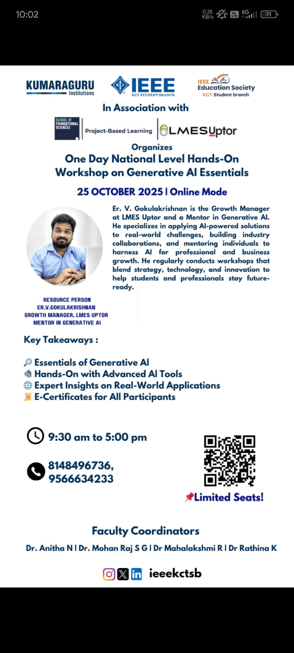 Oneday Hands-on workshop on GenAI Essentials 2025