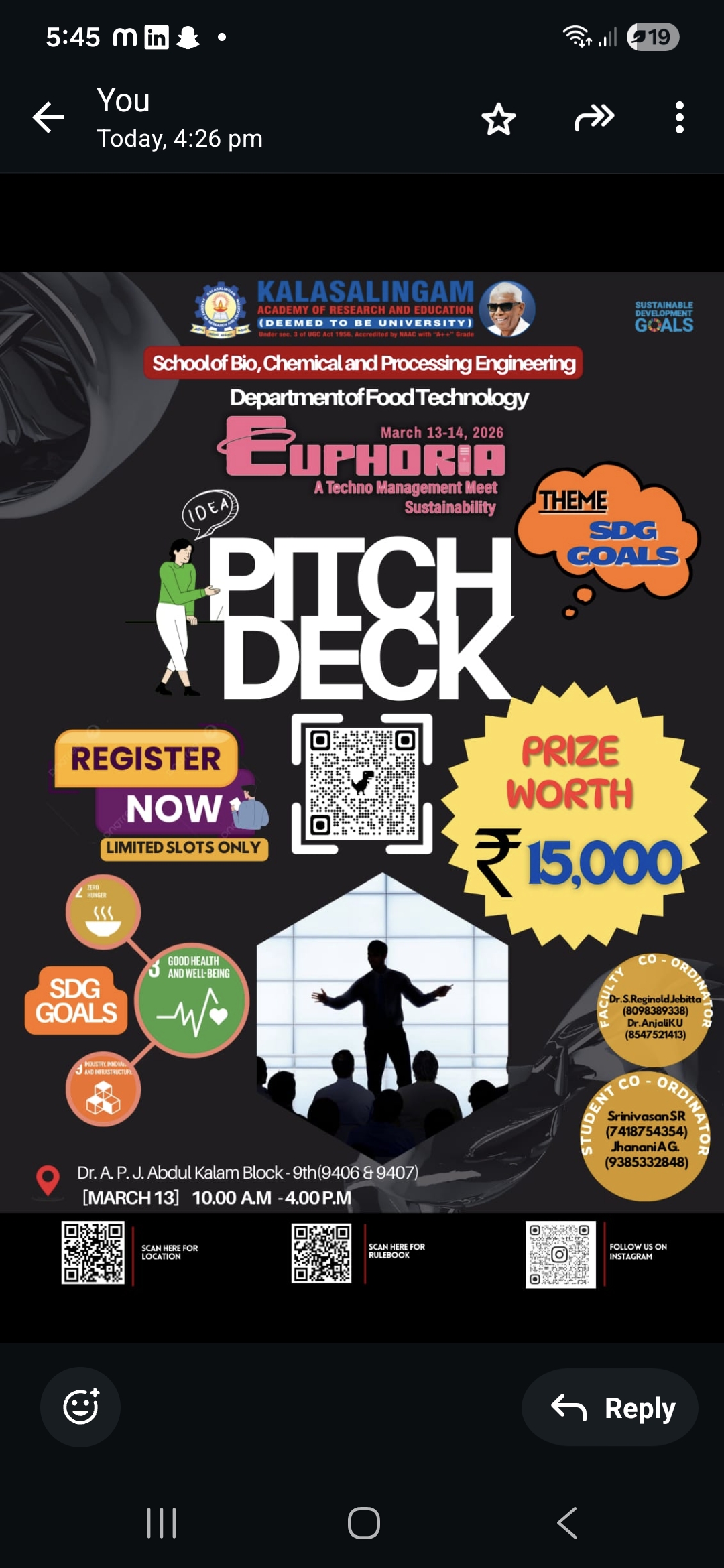 PITCH Deck 2026 Entrepreneurship Event Poster 