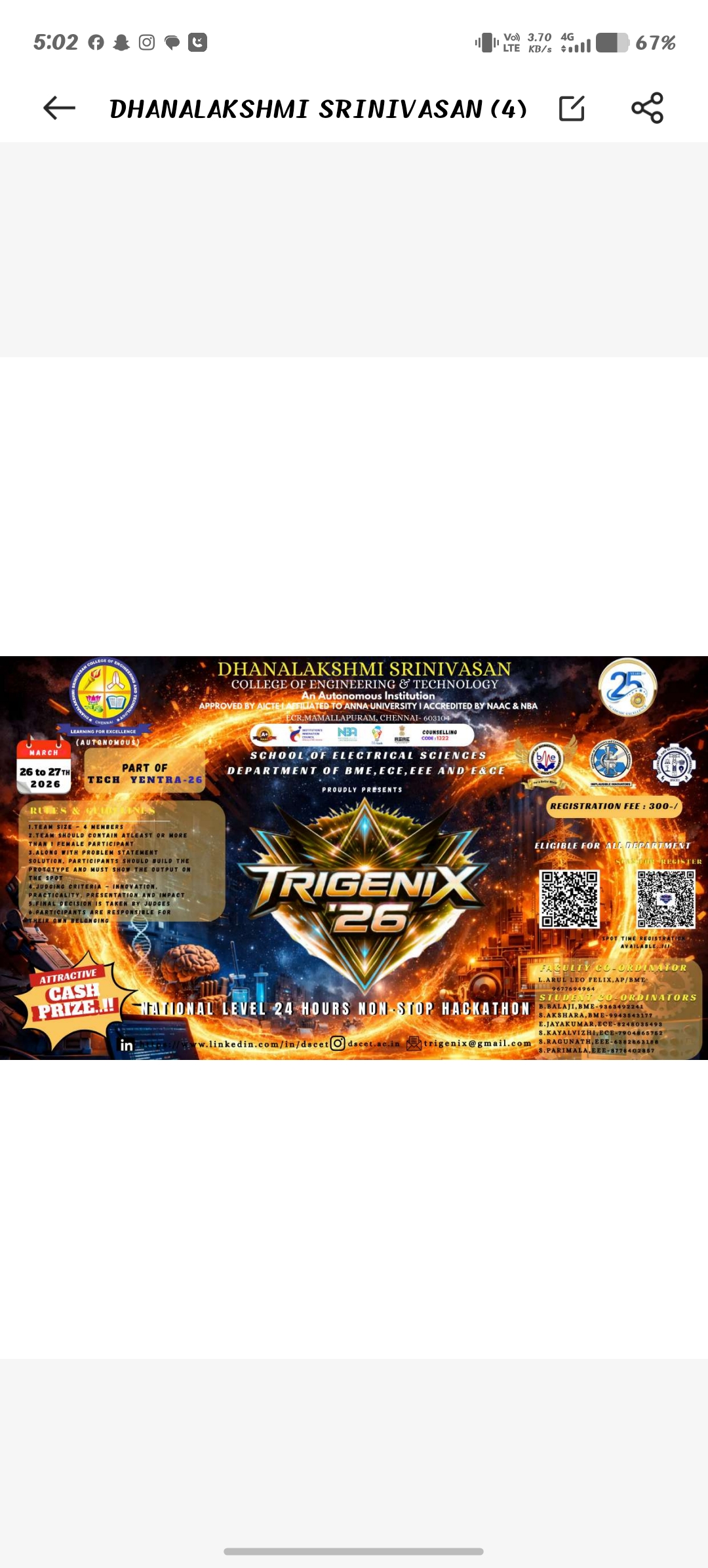 Trigenix 2026 Hackathon Poster 