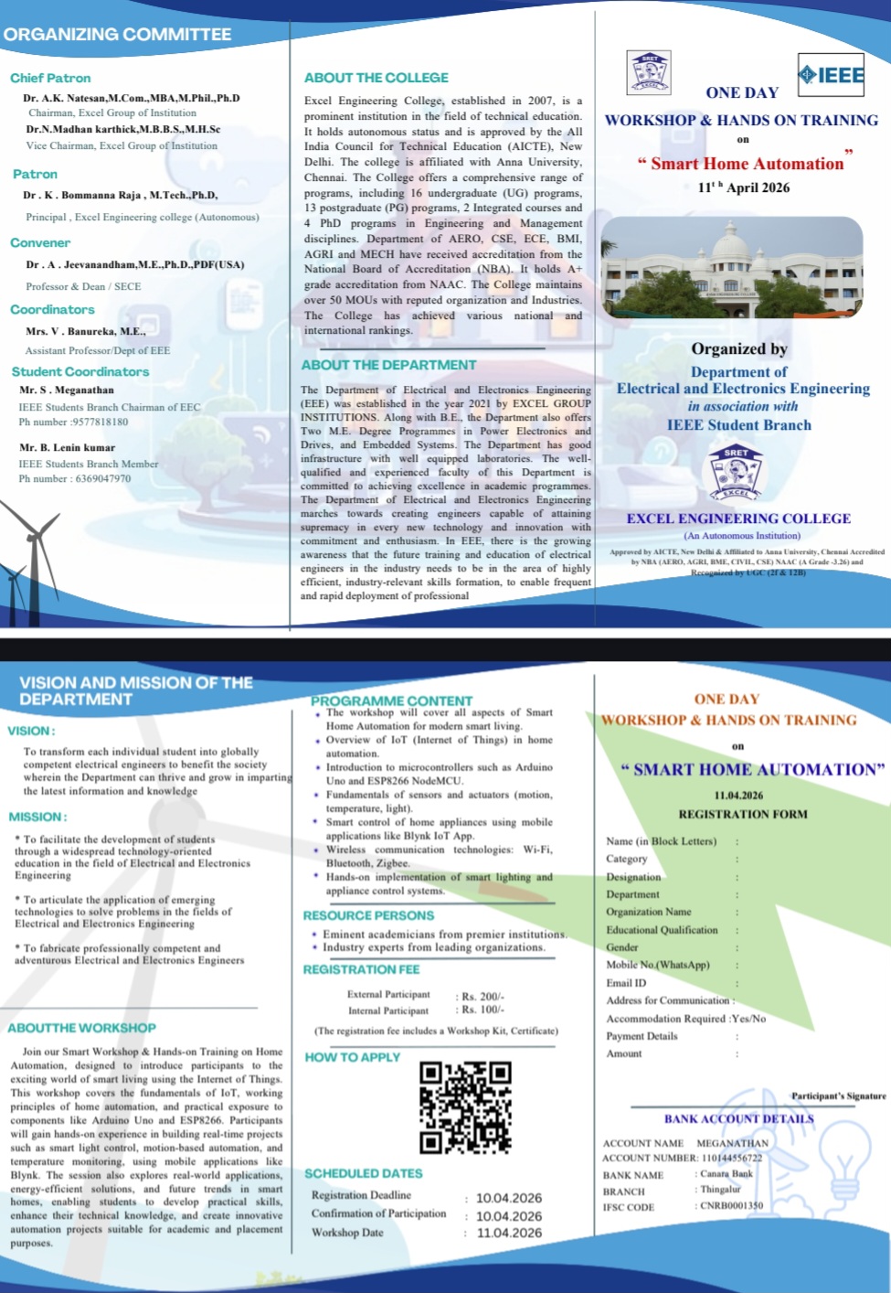 One Day Workshop & Hands on IEEE Training 2026 Workshop Poster 