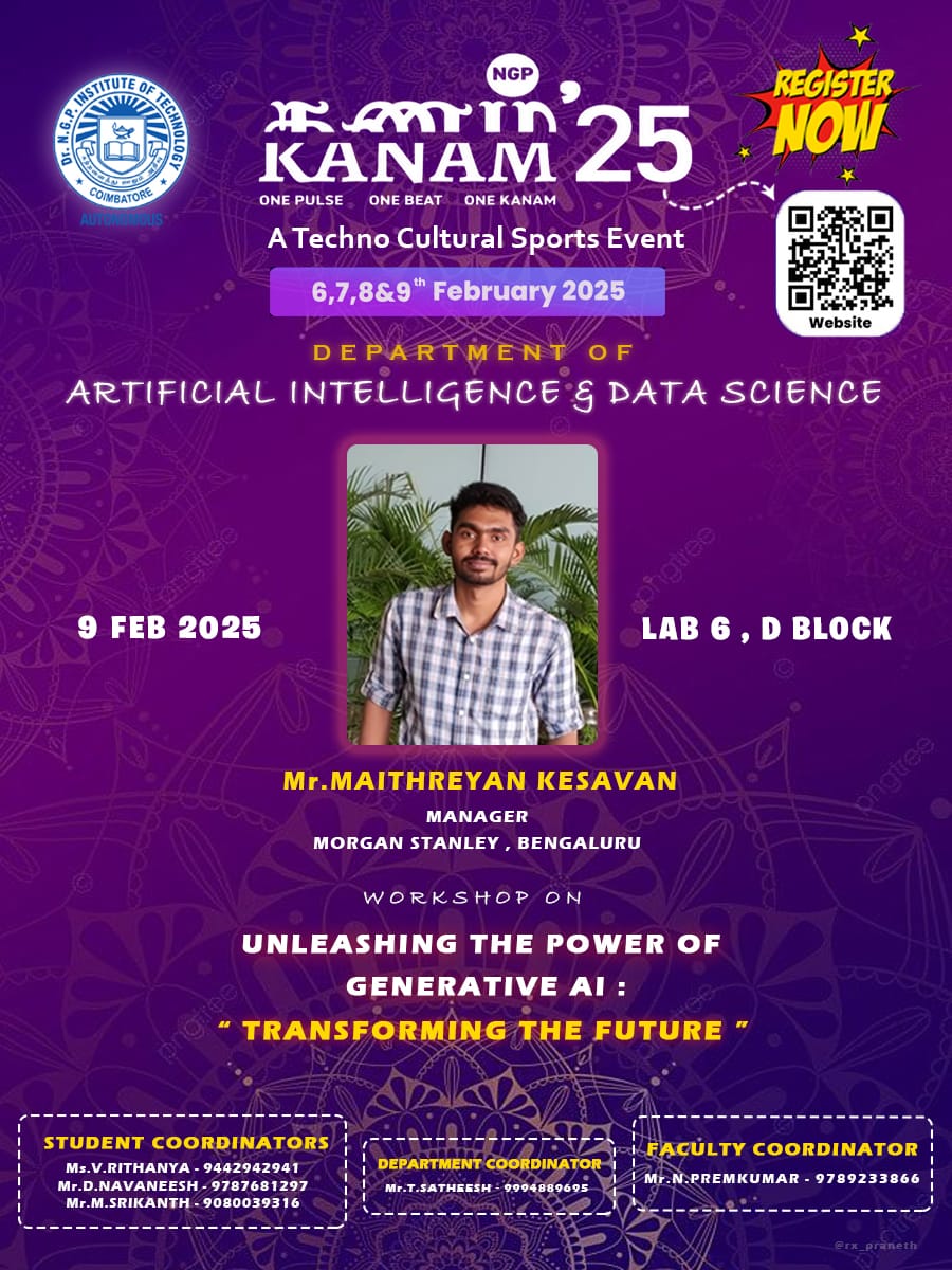 Workshop on Unleashing the Power of Generative AI and Intelligent Agents: Transforming the Future 2025