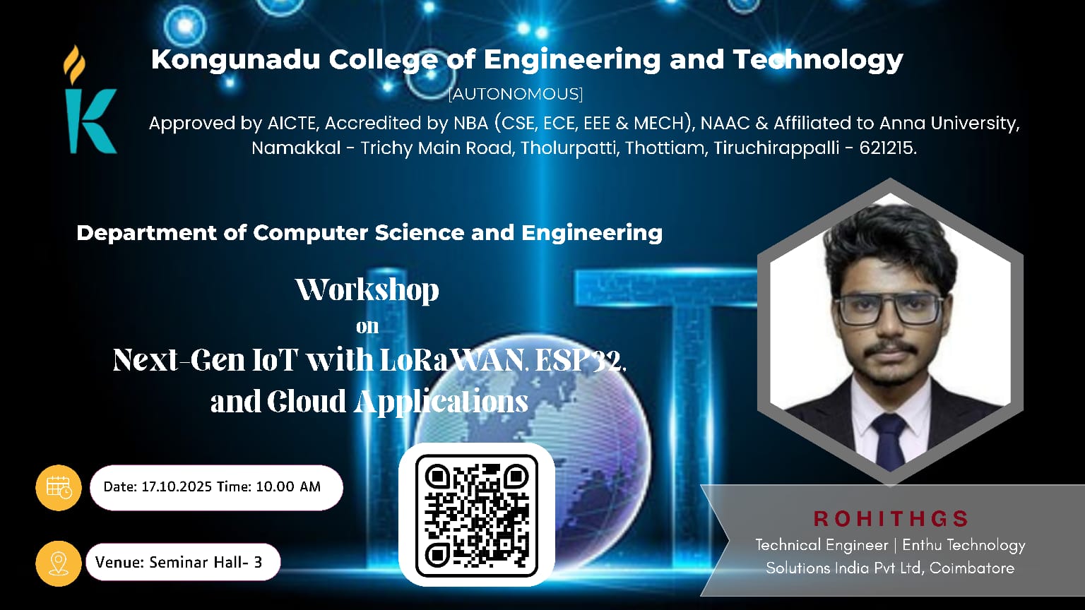 Workshop on Next Gen IoT with LoRaWAN , ESP32, and Cloud Application 2025