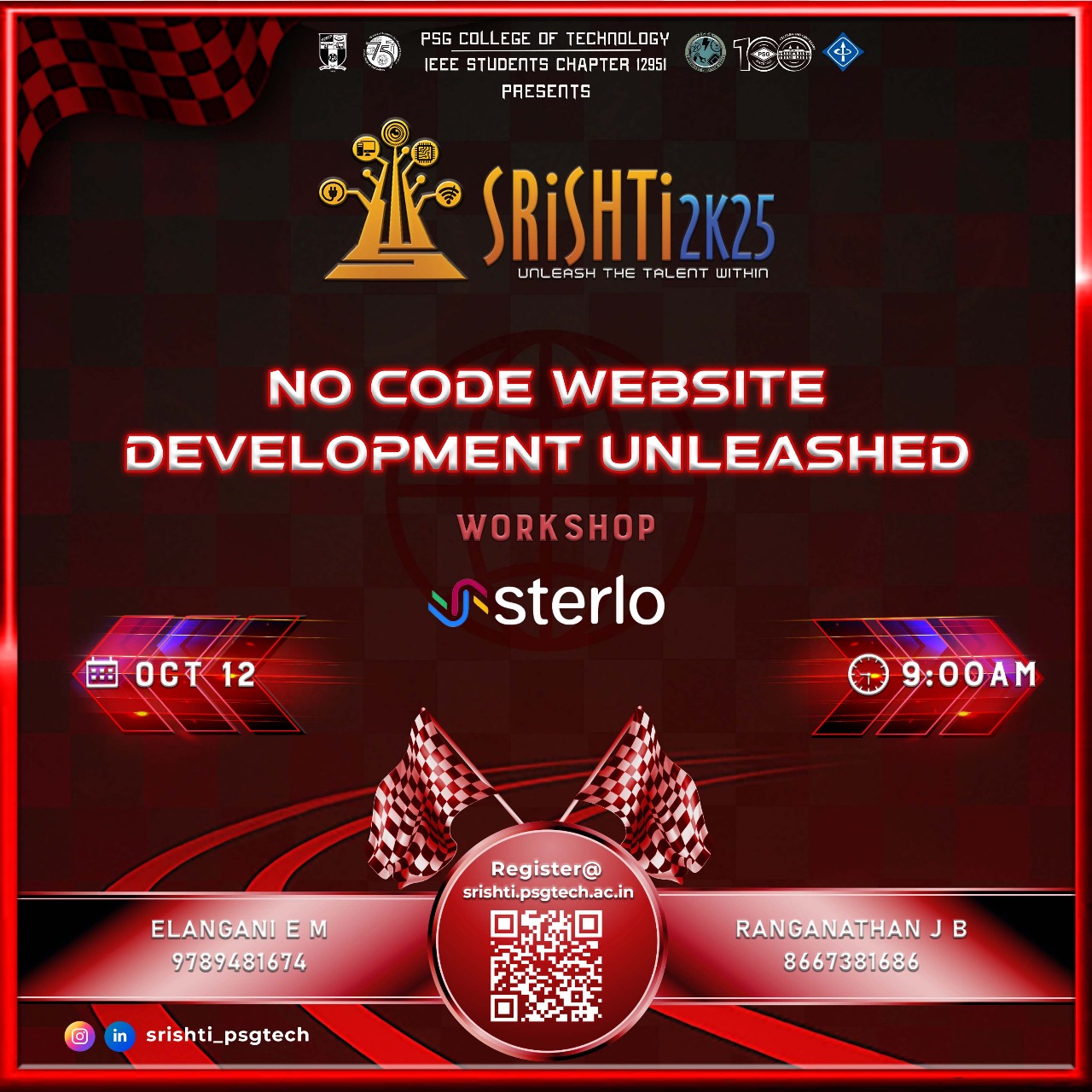 No Code app Development Unleashed - Srishti 2k25