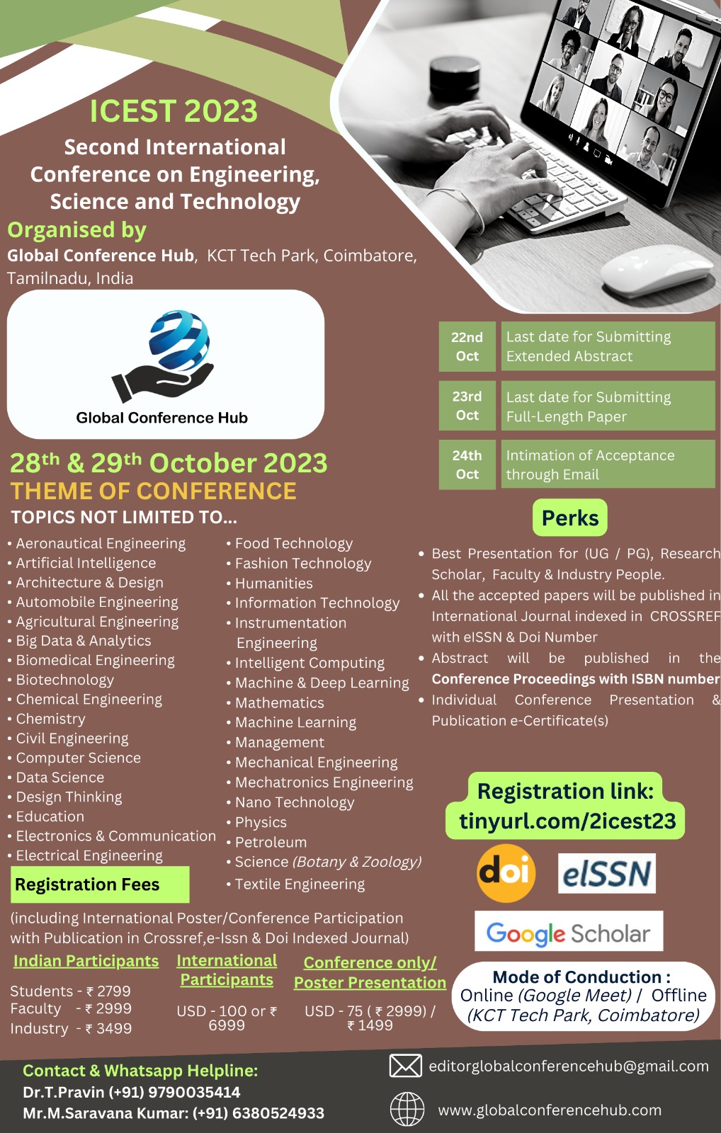 Second International Conference on Engineering, Science and Technology ...