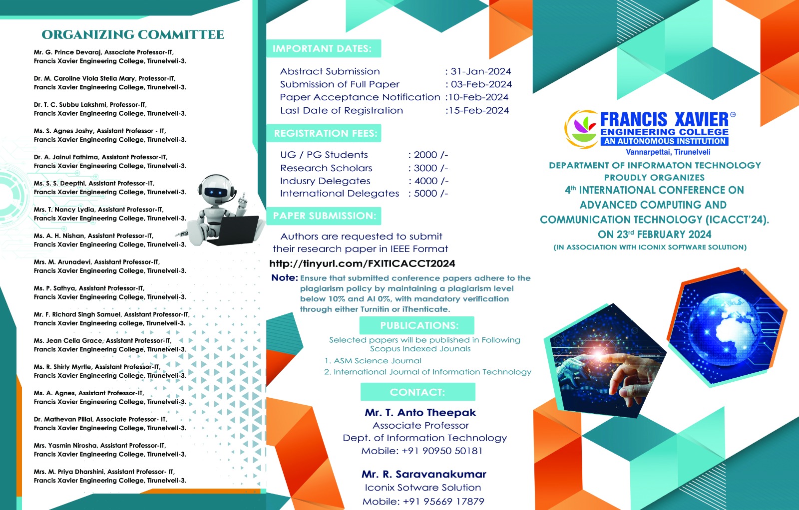 4th International Conference on Advanced Computing and Communication Technology (ICACCT'24)