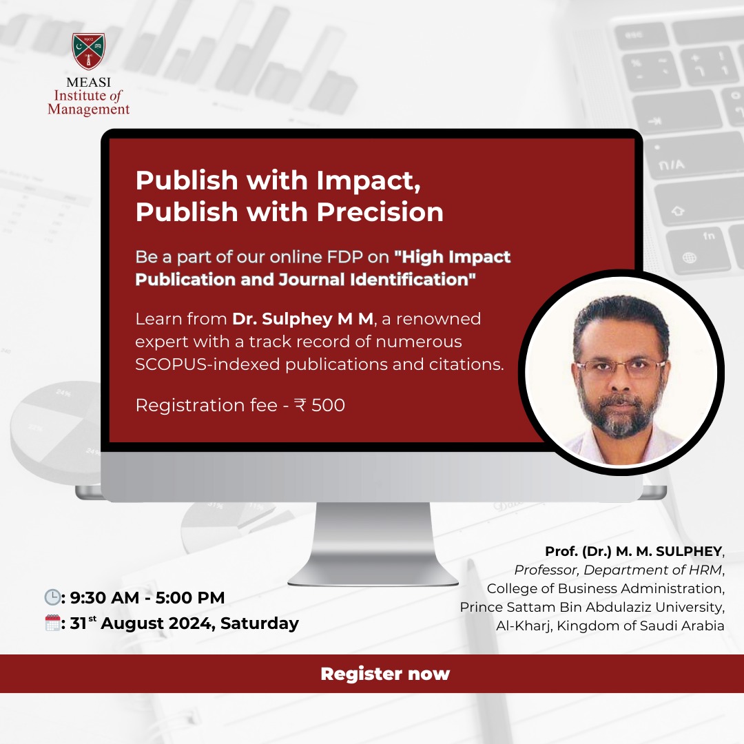 FDP on High Impact Publication and Journal Identification 2024