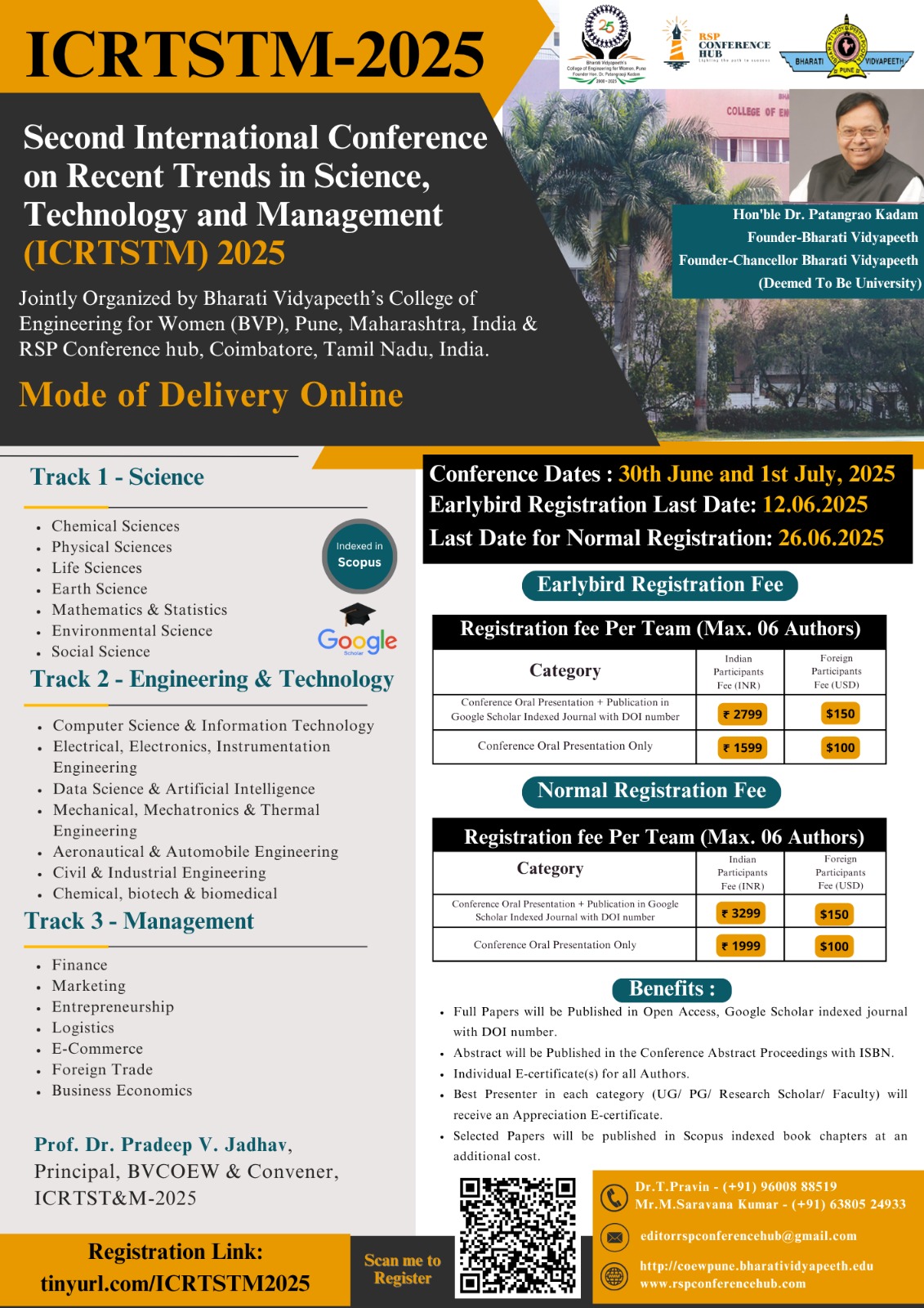Second International Conference on Recent Trends in Science, Technology and Management ICRTSTM 2025