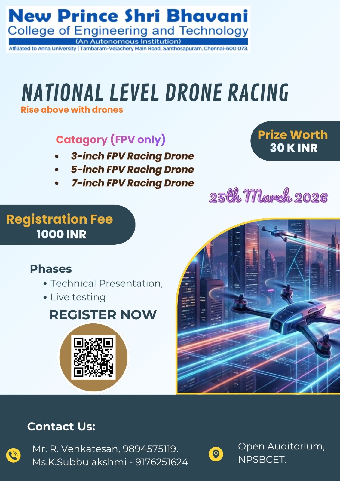 National level Drone Racing 2026