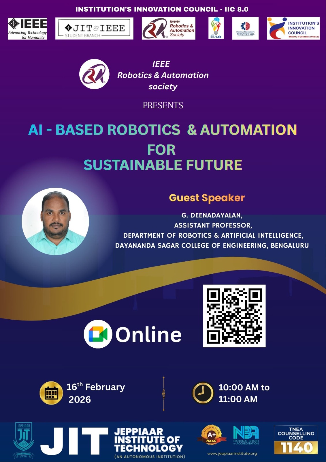 AI - BASED ROBOTICS & AUTOMATION FOR SUSTAINABLE FUTURE 2026
