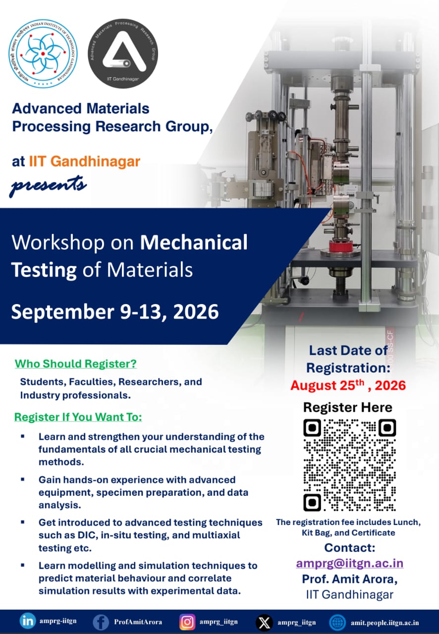 Workshop on Mechanical Testing of Materials 2026
