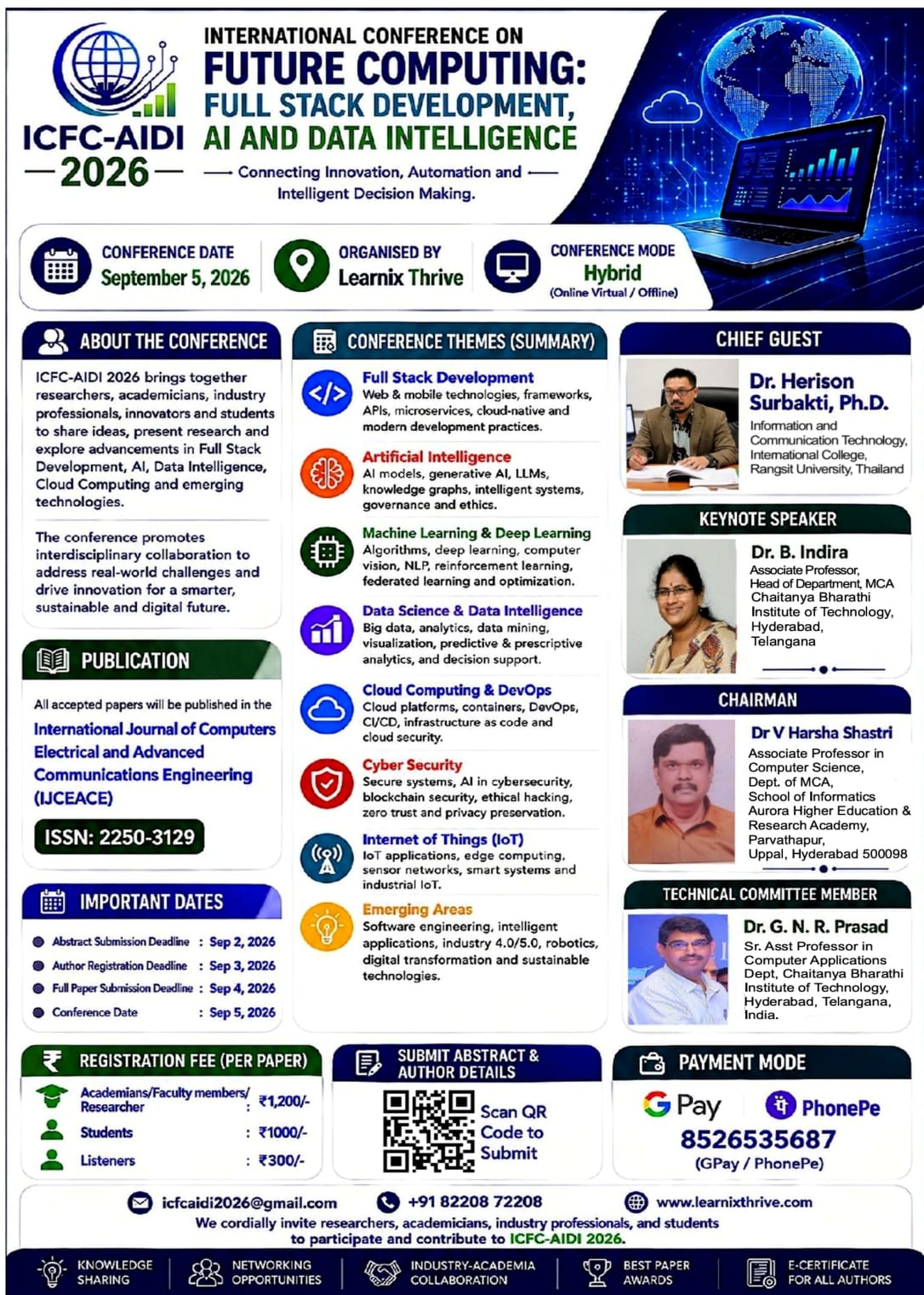 International Conference on Future Computing: Full Stack Development, AI and Data Intelligence (ICFC-AIDI 2026)