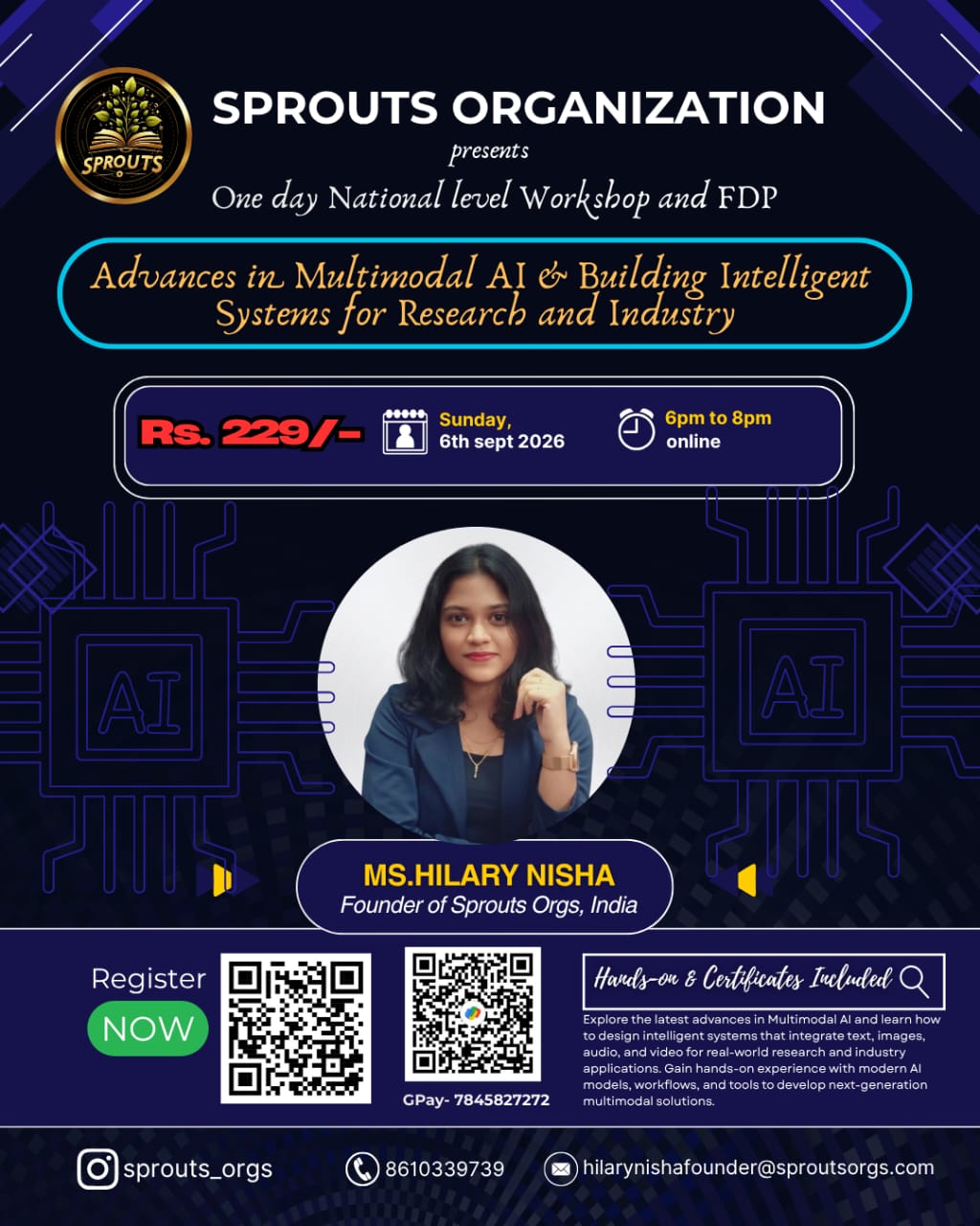National Level FDP and Workshop on Advanced Multimodal AI - Building Intelligent Systems for Industry and Research 2026