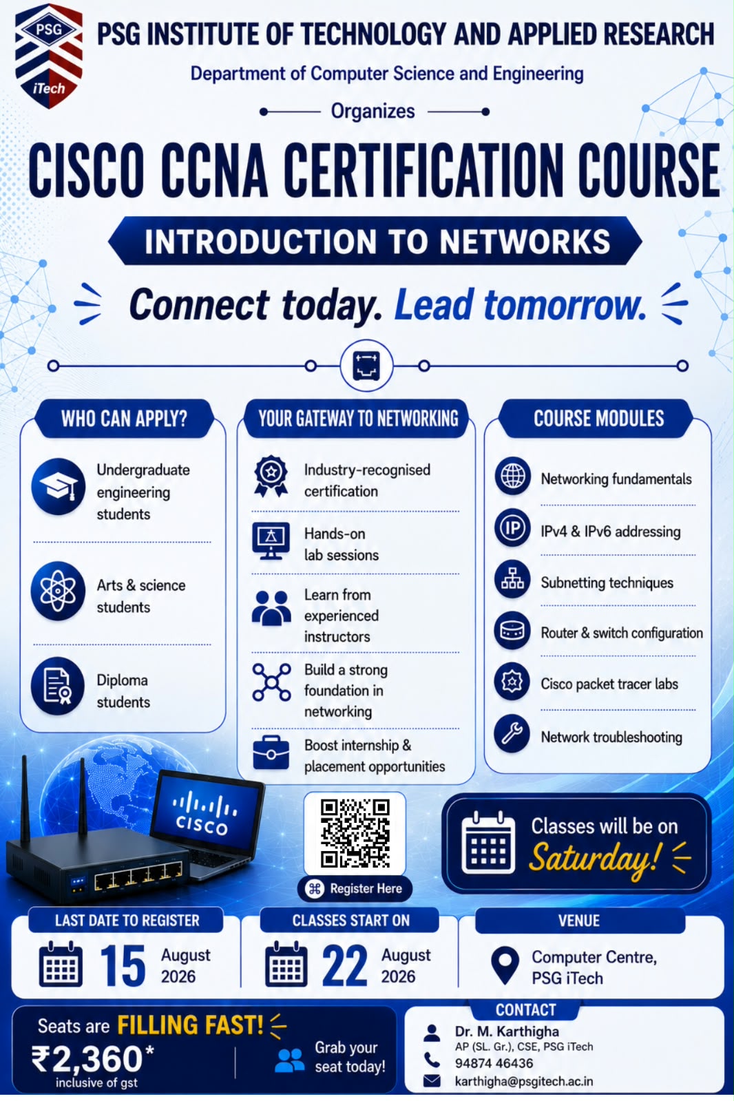 Cisco CCNA Certification Course – Introduction to Networks 2026