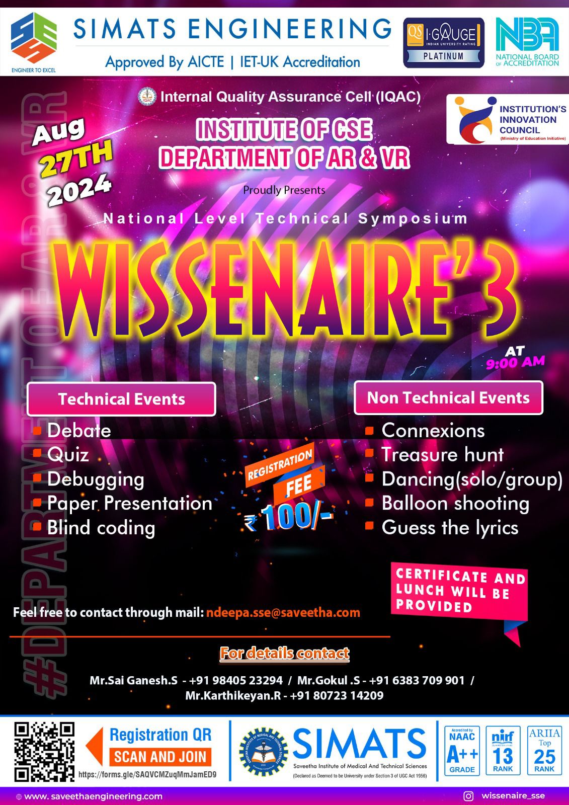WISSENAIRE'3 2K24