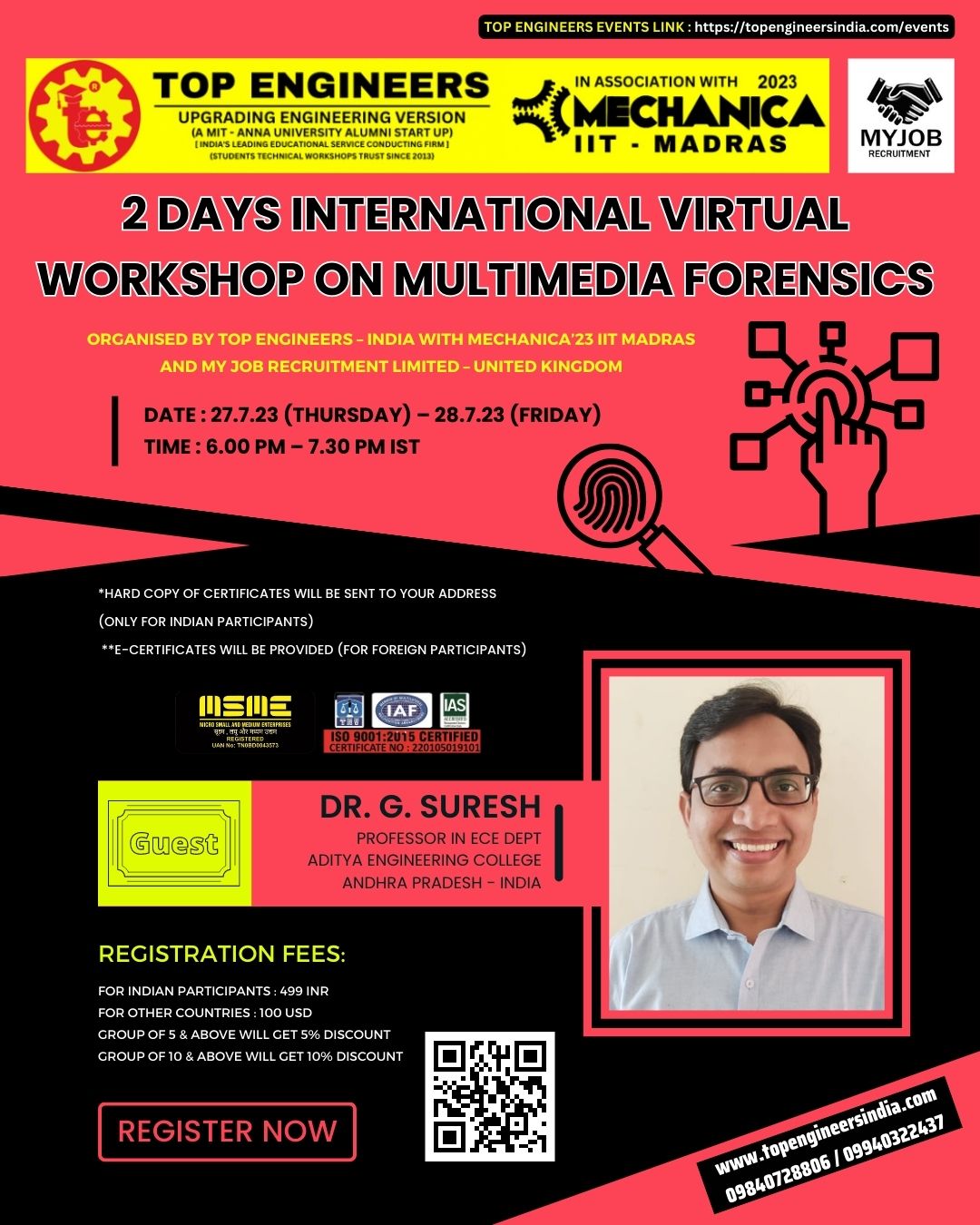 2 Days International Virtual Workshop on Multimedia 2023