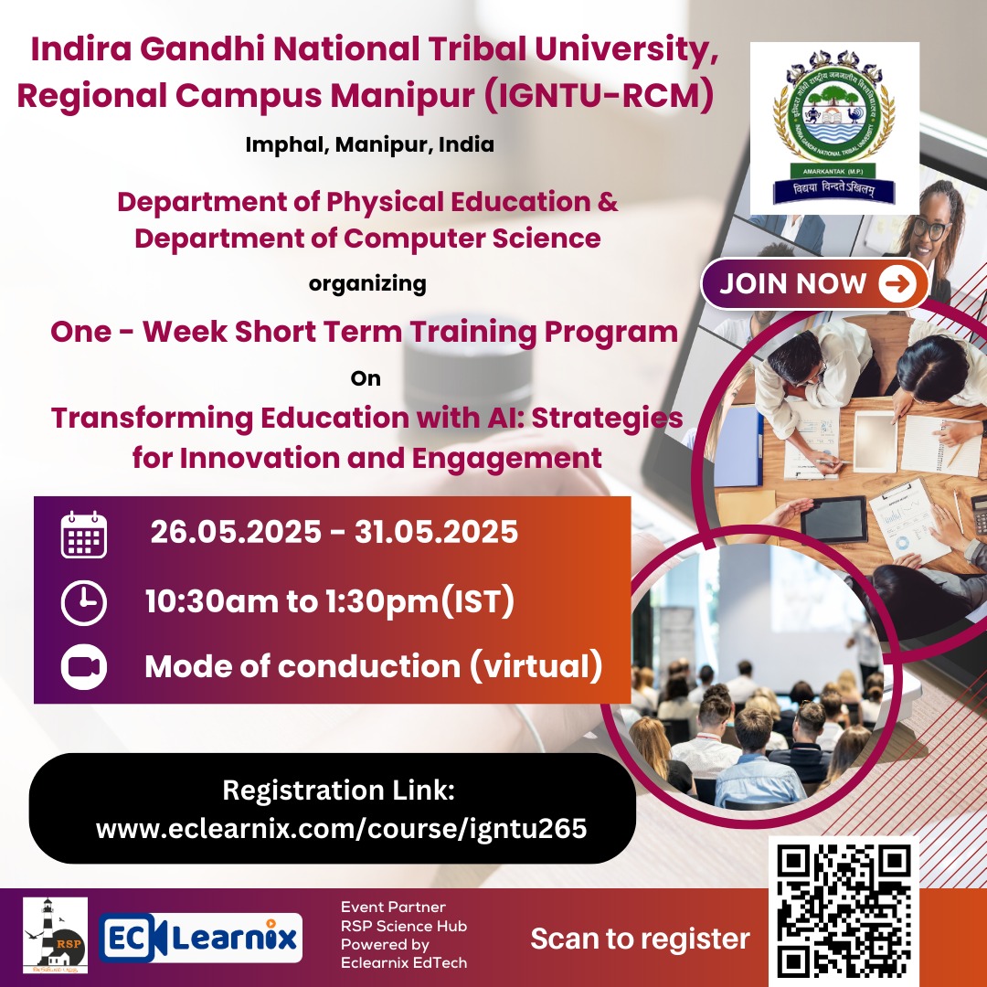 One Week STTP on Transforming Education with AI: Strategies for Innovation and Engagement 2025