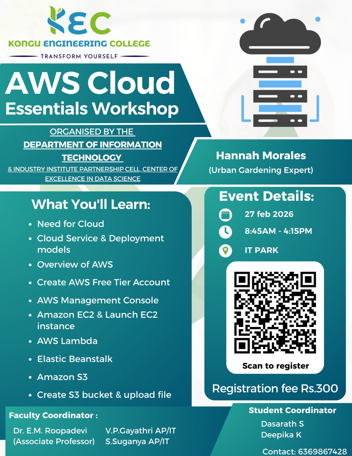AWS Cloud Essentials Workshop 2026 Workshop Poster 