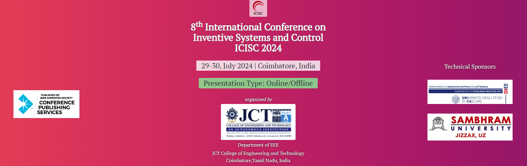 8th International Conference on Inventive Systems and Control 2024