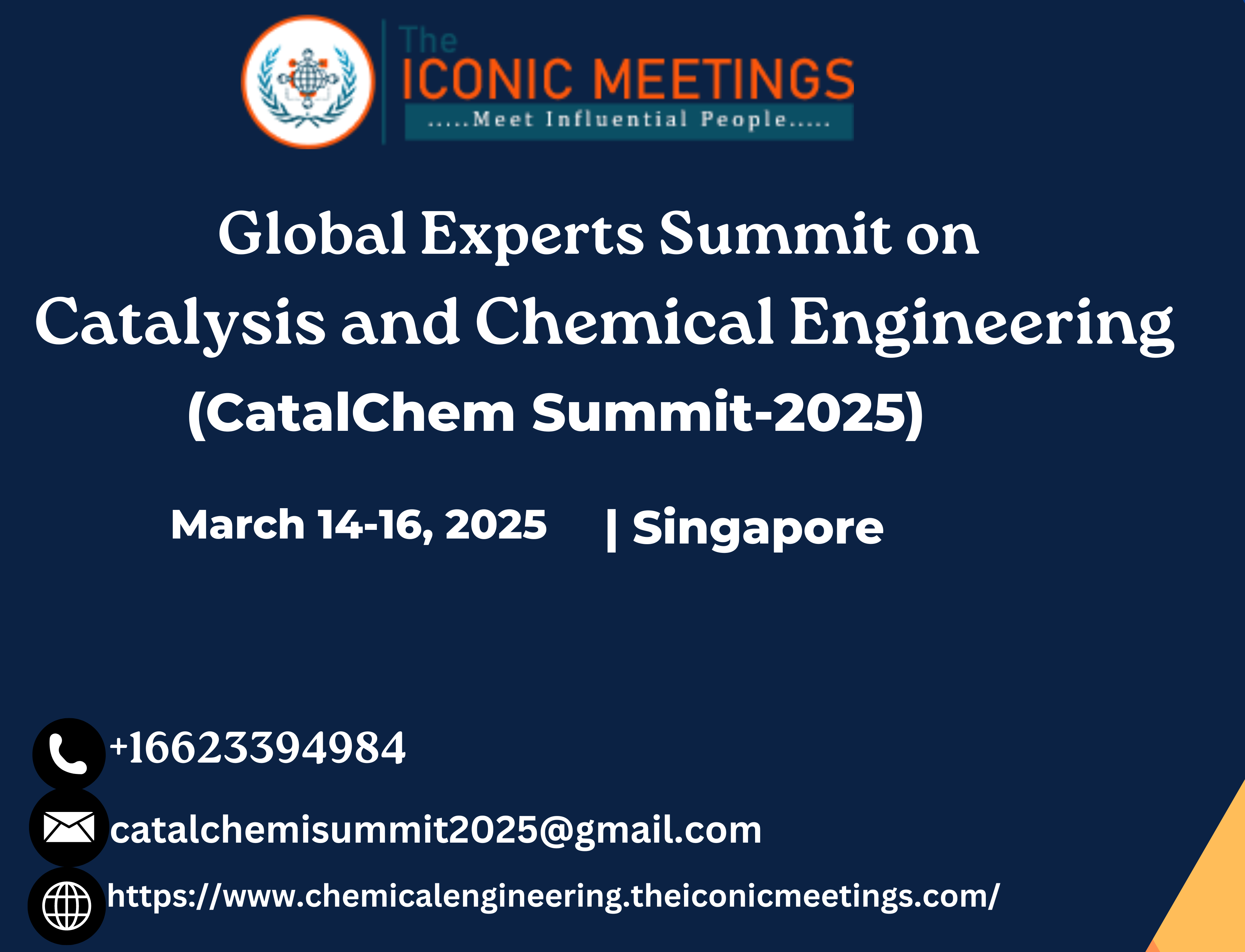 Global Experts Summit on Catalysis and Chemical Engineering CatalChem Summit-2025