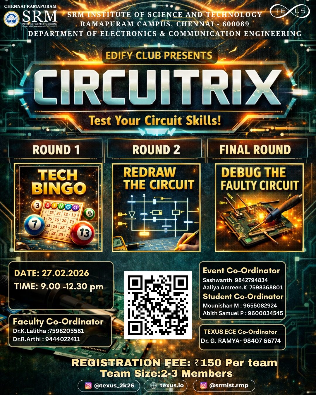 CIRCUITRIX 2026 Technical Event Poster 