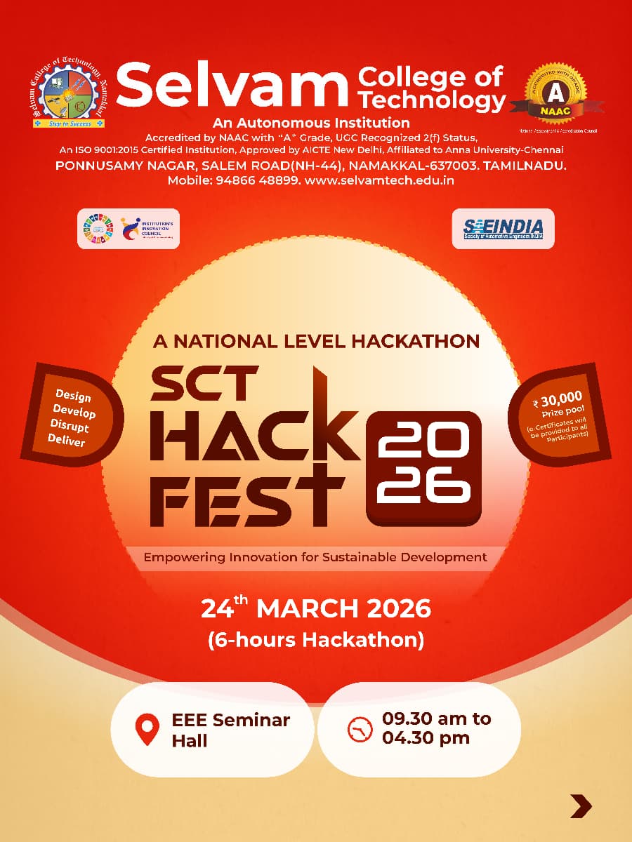 SCT-HackFest 2026 Hackathon Poster 