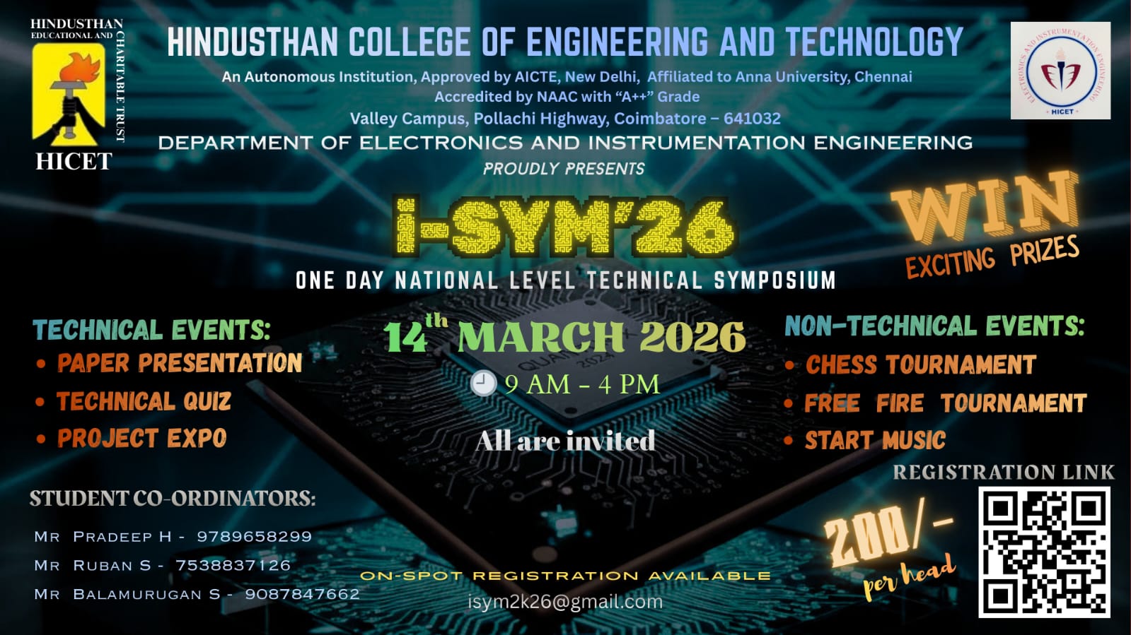i-SYM'26 Technical Symposium Poster 