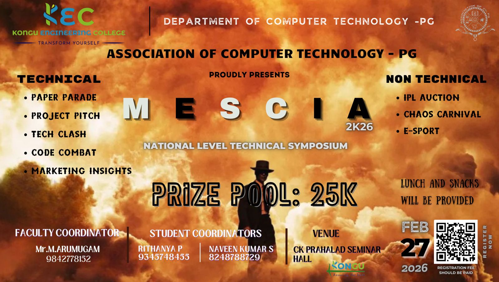MeScia 2k26 Technical Symposium Poster 