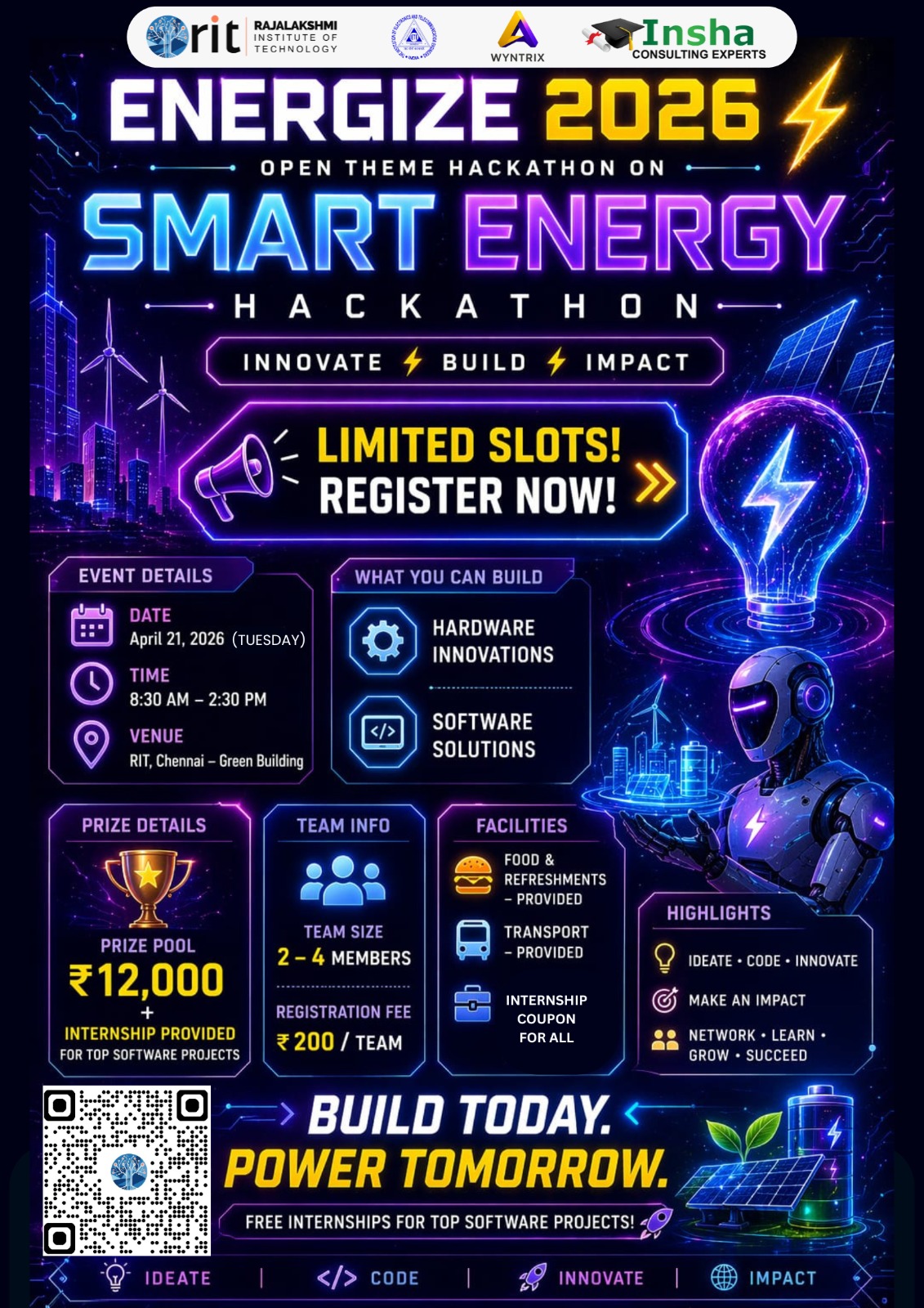 Energize 2026 Hackathon Poster 