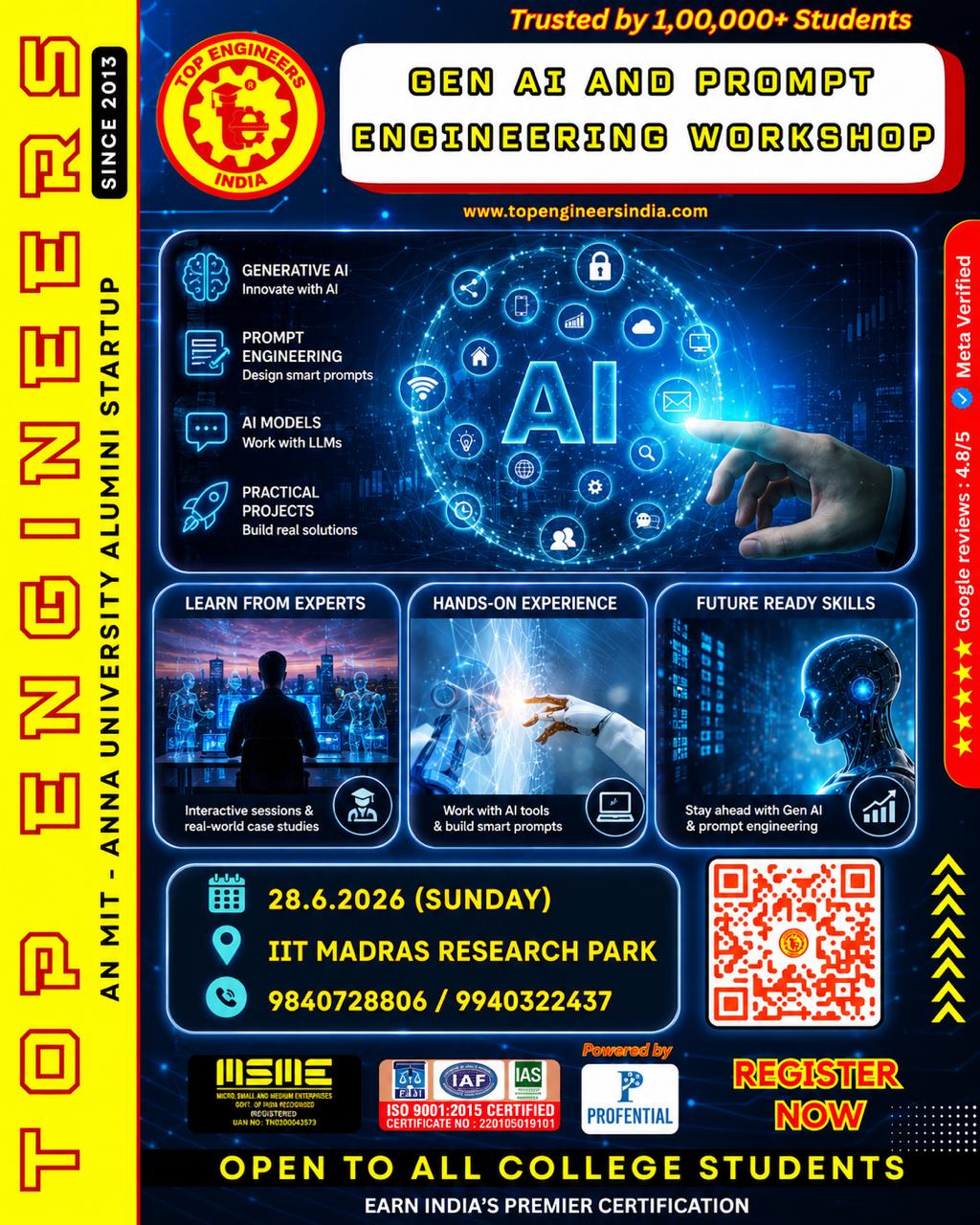 Gen AI and Prompt Engineering Workshop 2026, Top Engineers, Workshop ...