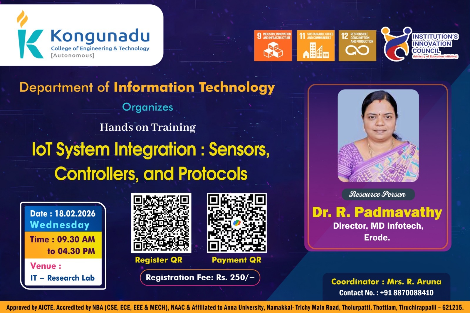 IoT System Integration 2026 Hands on Training Poster 