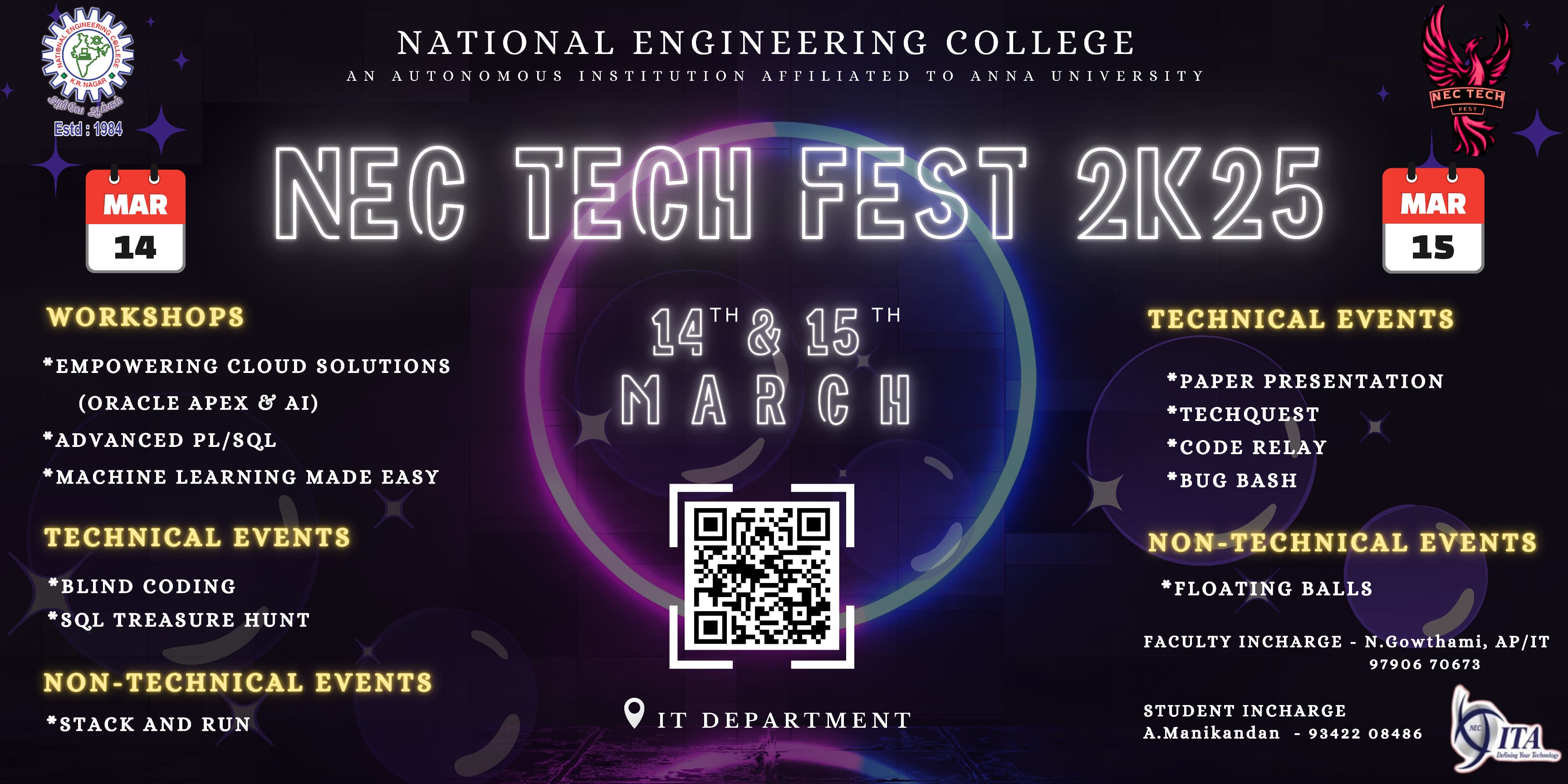 NEC TECH FEST 2K25 - IT ASSOCIATION